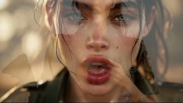 Beautiful israeli girl idf cuming hard ai generated