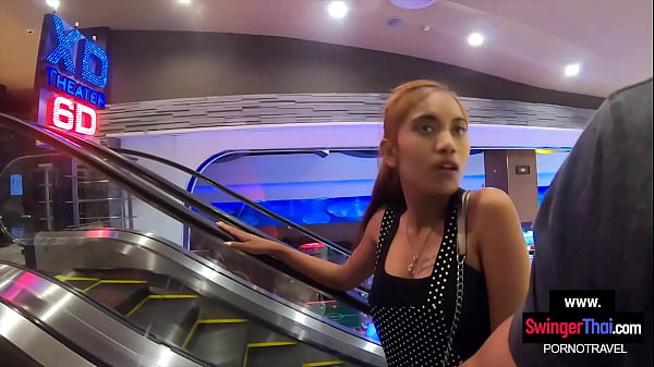 Amateur teen couple bowling and a homemade blowjob video to thank him after 