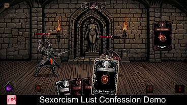 Sexorcism: Lust Confession (Free Steam Demo Game) NSFW, Sexual Content, Card Game, Roguelike, Turn-Based Tactics, Nudity, Deckbuilding, Hentai, Strategy, Mature, RPG, Dark Fantasy, Singleplayer, Turn-Based Combat, Visual Novel, Story Rich 