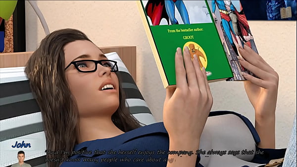 Big City Pleasures 70, John Is Spending Time With Shy Brunette AsShe Reads Comics To Him