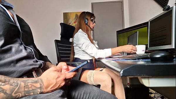 Play MP4 - I had a boner in the office and my coworker let me cum inside her tight pussy