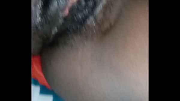 Ebony girl masturbating