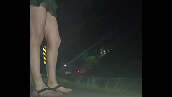 Caminando para que me levanten para coger 