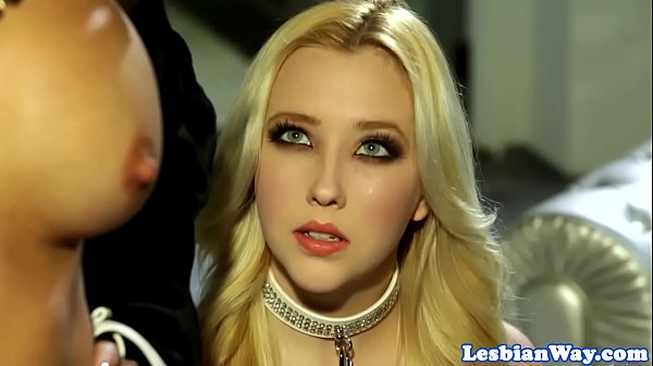 Les_dom makes subs lick pussy on a leash