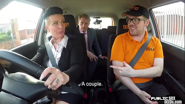 Bigtitted british babe cockriding in car 