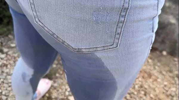 Drinking pee and wetting jeans twice