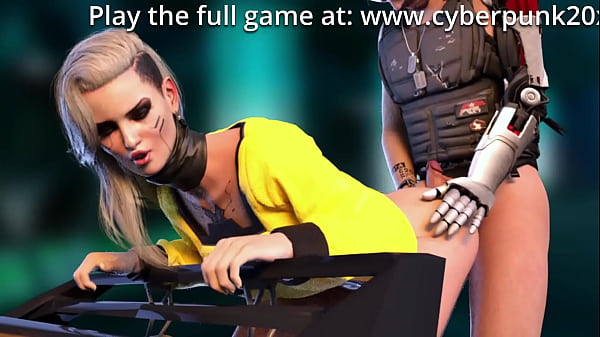 Nonton Cosplay Parody Cyberpunk2077 Hentai Johnny Silvercock Burns This City thumbnail
