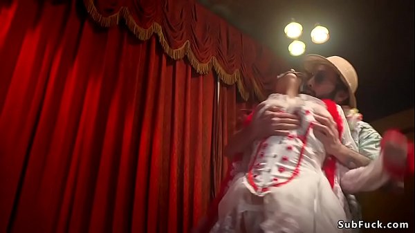 Play MP4 - Busty redhead in famous parody gangbang