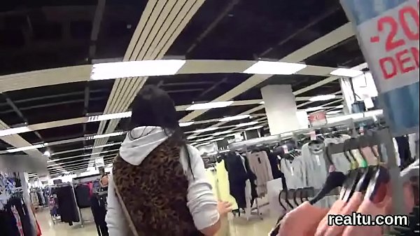 Gorgeous czech chick gets teased in the mall and pounded in pov