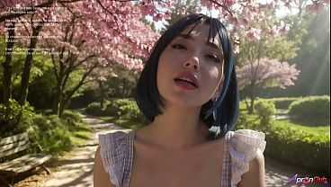 She came to the garden still in her frilly maid apron... she left barefoot, dripping, and covered in petals.[AI] video thumbnail