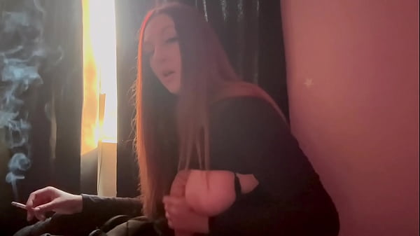 European Stepmom Artemisia Love Big juicy boobs Play Smoke Sesh 