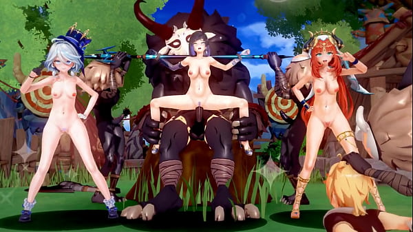 Play MP4 - Genshin Furina&Nilou&Yelan hentai mmd