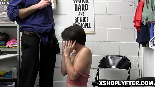 Short haired teen Angeline Red can't dto have when she is taken into custody by a_security officer.