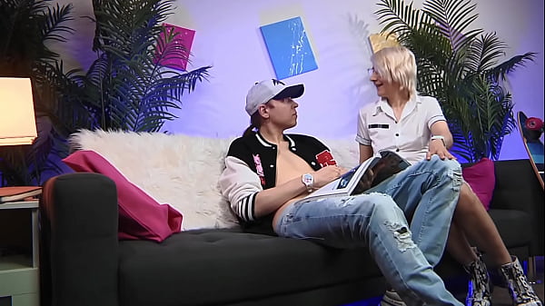 Blonde Girl Sucks A Guy's Cock Until He Cums! thumbnail