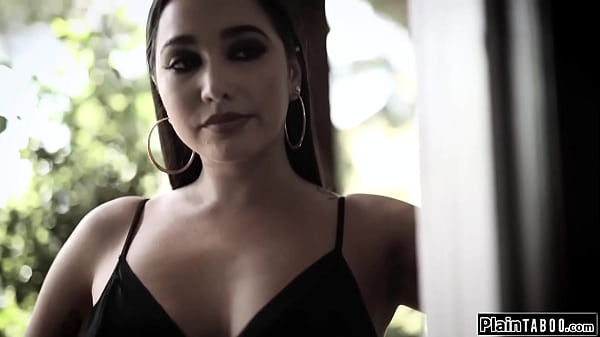 Teen stepdaughter Alison Rey suspects her stepdad to fuck his fosterdaughter Karlee Grey.She sluts up and sucks him off when the busty babe walks in 