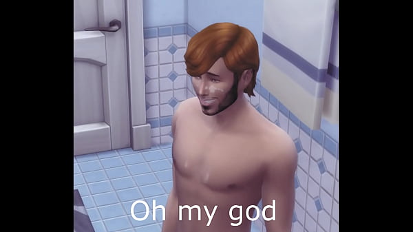 My friend and I in the bathroom 