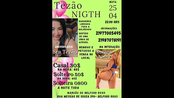 Festa tezao nigth toda sexta feira as 22 horas na mans&atilde;o de belford roxo rua messias de souza 290 