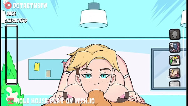 Multiple characters sloppy dick sucking hole house game