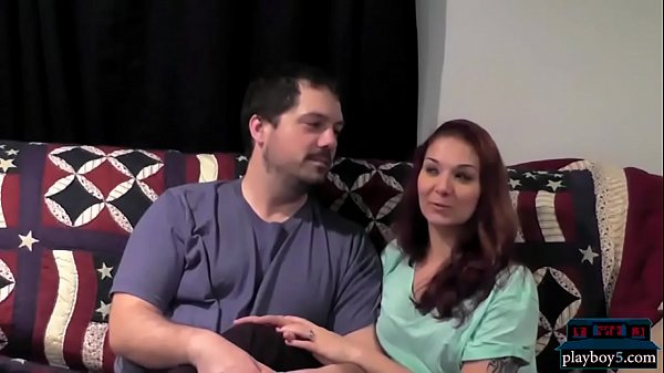 Married open minded couple try swinging with other couples 