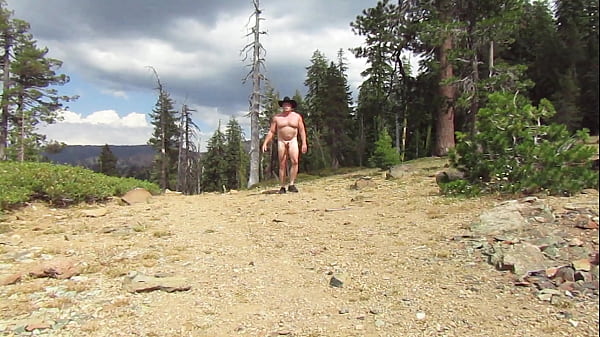 Naked climb up the mountain.