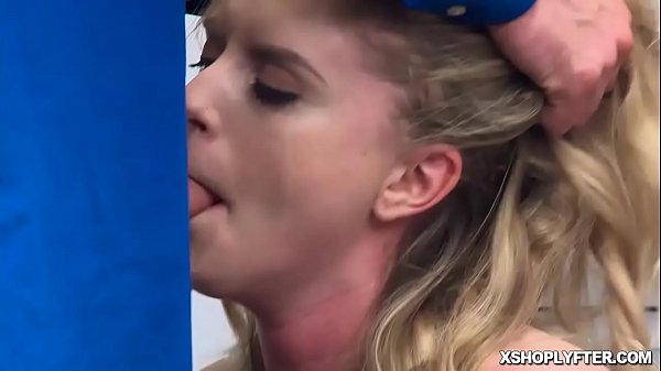 Dresdengets her warm mouth fucked by the LP Officers dominating man meat