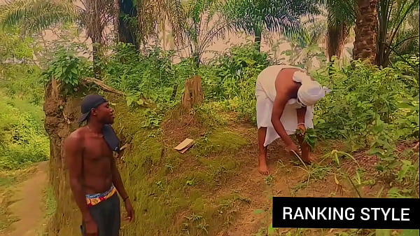 Curvy got fuck while picking some leaf's 