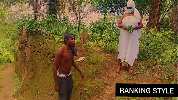 Curvy got_fuck while picking some_leaf s