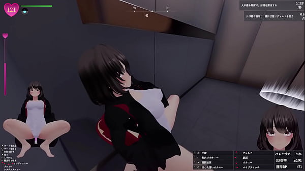 人がいつ出てくるかわからないエレベーター前で 聖水噴射！ 