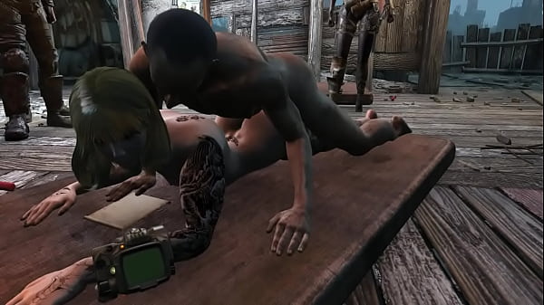 Fallout 4 gangbang with raiders 