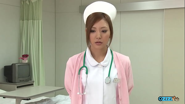 This nurse was using several sexual devices while performing oral sex on her knees