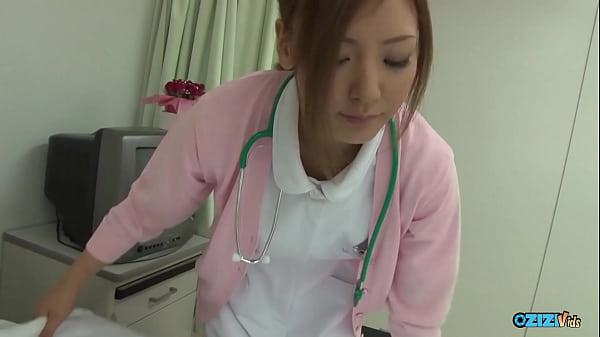 This nurse was using several sexual devices while performing oral sex on her knees