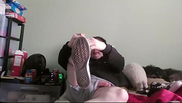 Adidas Guy in this underwear and shoes 