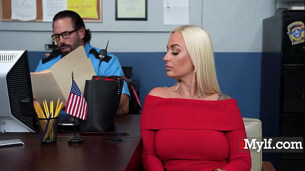 Milf caught stealing by the frustrated officer