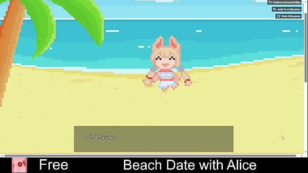 Beach date with alice free game itchio simulation 2d adult eroge erotic pixel art
