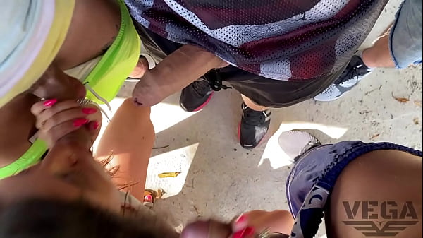 three guys picked_up the girl and fucked in all_holes