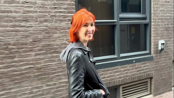 Tall skinny redhead goes ass to mouth balls deep after sex shop adventure