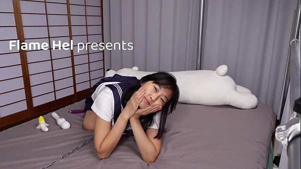 Nonton Chained And Collared - Asian Sex Slave Puts On A Masturbation Show thumbnail