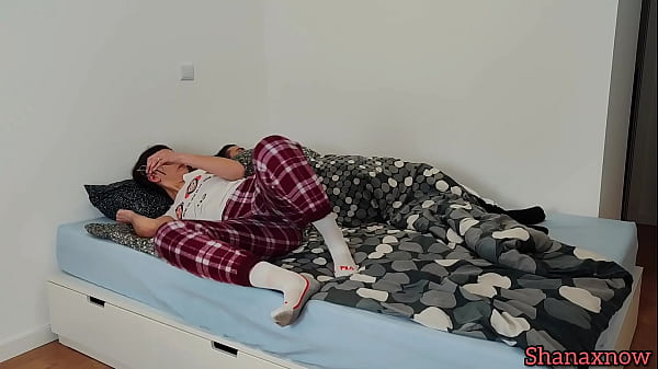 Foot fetish brunette sucking toe in the morning shanaxnow 