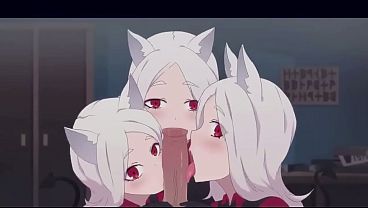 Cerberus Helltaker Blowjob Hentai