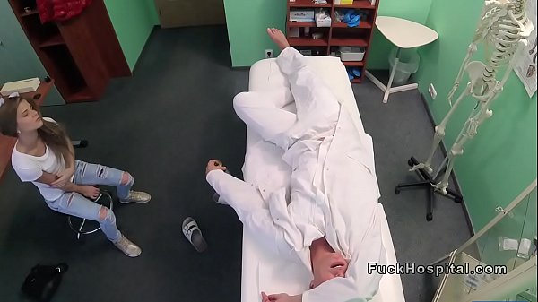 Slim patient gets bad doctors dick_in office
