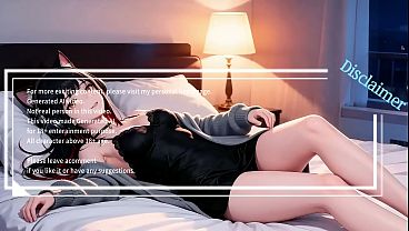 Nonton A Sexy Girl With Black And Red Hair, Performing An Extremely Difficult Pose. You Must Come And Have A Look! Ai-generated thumbnail