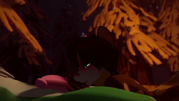 Furry chupando pau enorme