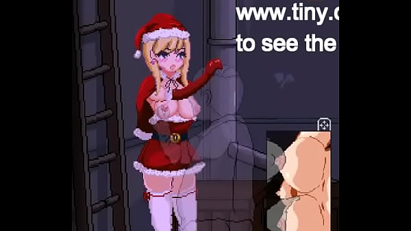 Cute woman in female santa claus clothes in back alley tales hentai ryona gameplay video