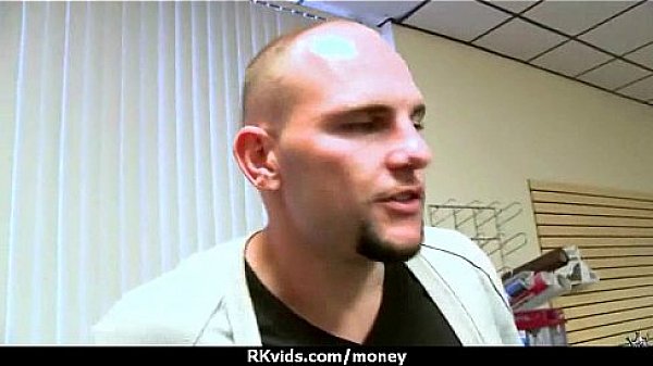 Sexy teen nails her butt on hard dick for cash 4 