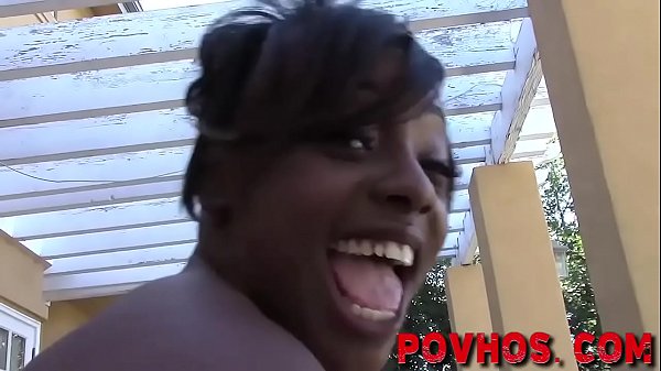 Amateur ebony teen gets plowed after gobbling cock 