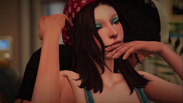 slut_at a halloween party takes two dicks