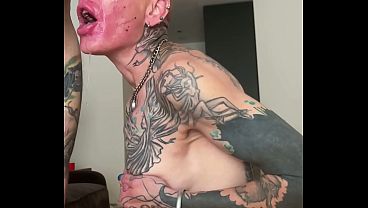 Human fuck doll latex doll vilja's ass only workout gag hole training & sloppy facial bath 