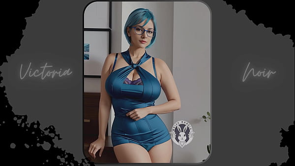 AIVibrantblue hair and dark glasses DOMINATRIX Part 2 Waifu Models 003