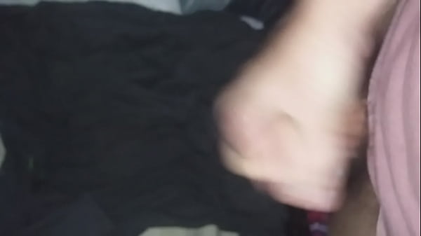 Shooting cum on the bed 