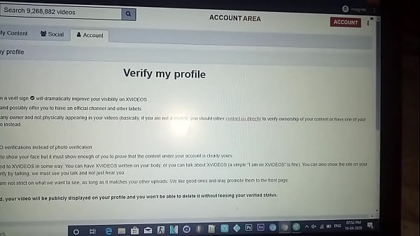 Verification video